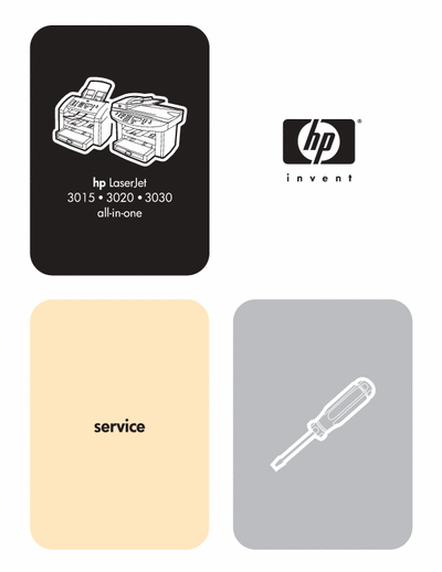 HP Laserjet 3015/3020/3030 Service Manual PDF
